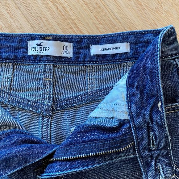 Girl's Hollister Ultra High-Rise Denim Skirt, Size 00 - Picture 5 of 8